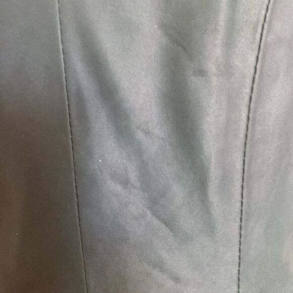Bod & Christensen Dark Forest Green Leather Anya Mini Dress Size 6 - Picture 12 of 14